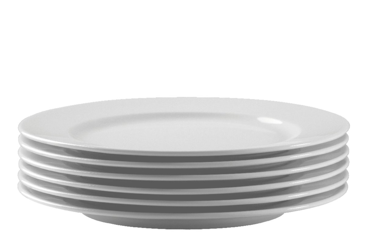 Teller flach Ø 31 cm weiß (3)