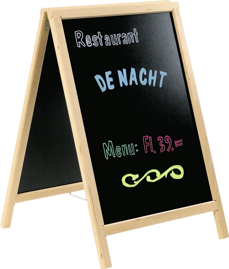 Standtafel doppelseitig, natur (1)