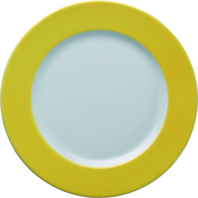 Teller flach 21,5cm gelb (1)
