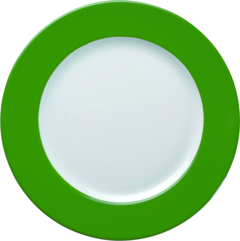 Teller flach Ø 26 cm grün (1)