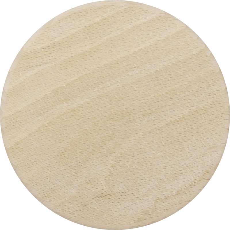 Holzdeckel Buche mit Silikonring Ø 8 cm (2)