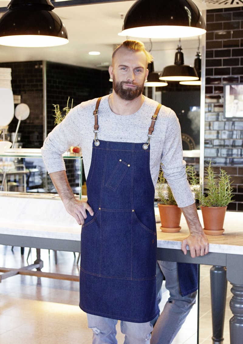 Latzschürze Denim "X-Style" (1)