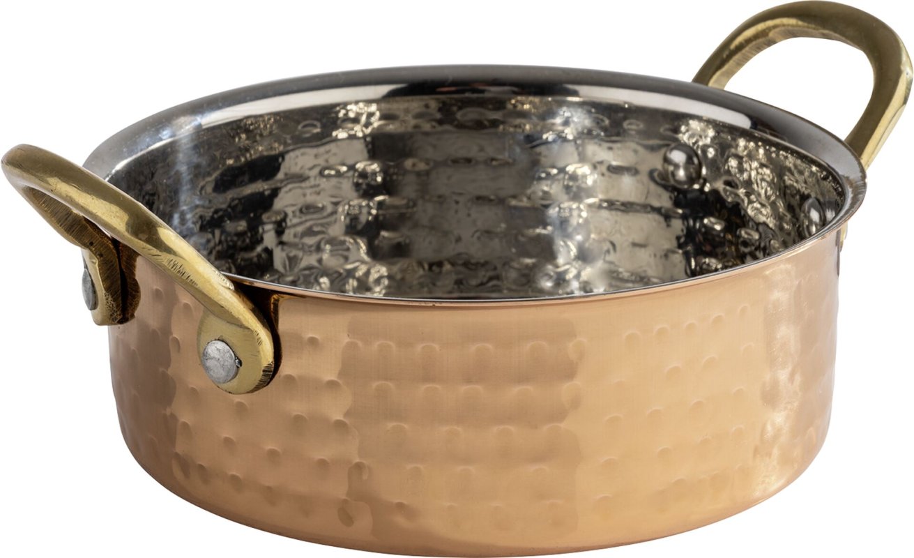 Servierartikel "Mumbai" rund mit 2 Griffen, ØxH: 14x5 cm (1)