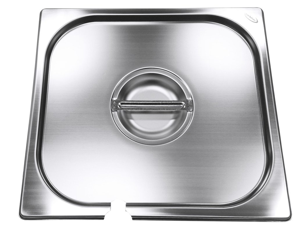 GN-Deckel mit Löffelausschnitt Edelstahl für 2/3 (1)