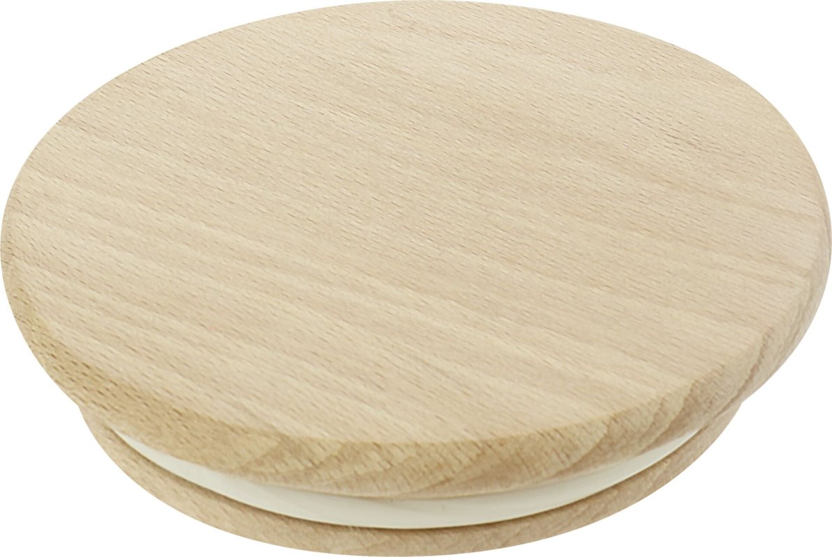 Holzdeckel Buche mit Silikonring Ø 6cm (1)