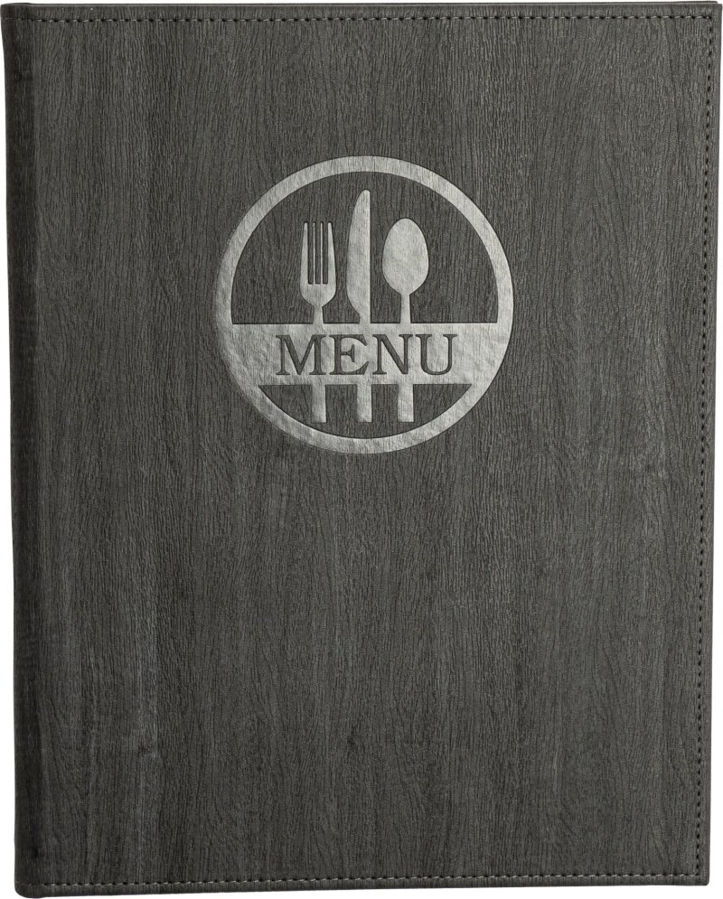 Speisekarte A4 "Madera" anthrazit (1)