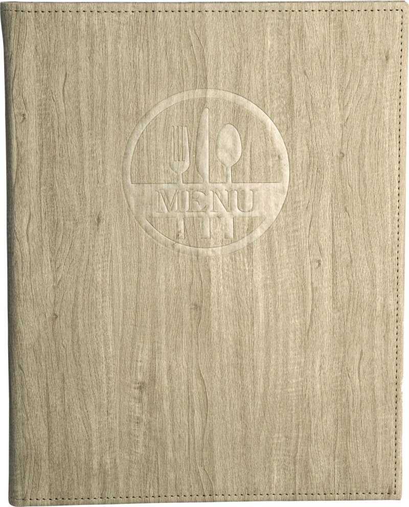 Speisekarte A4 "Madera" sand (1)
