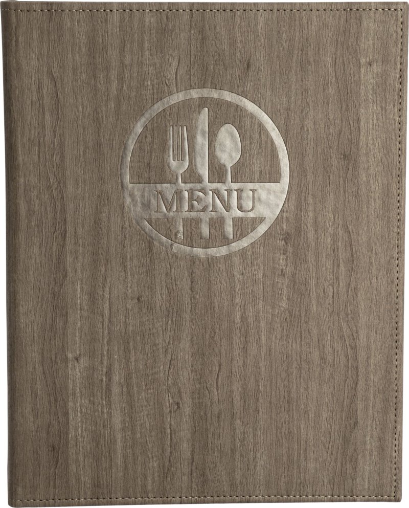 Speisekarte A4 "Madera" braun (1)