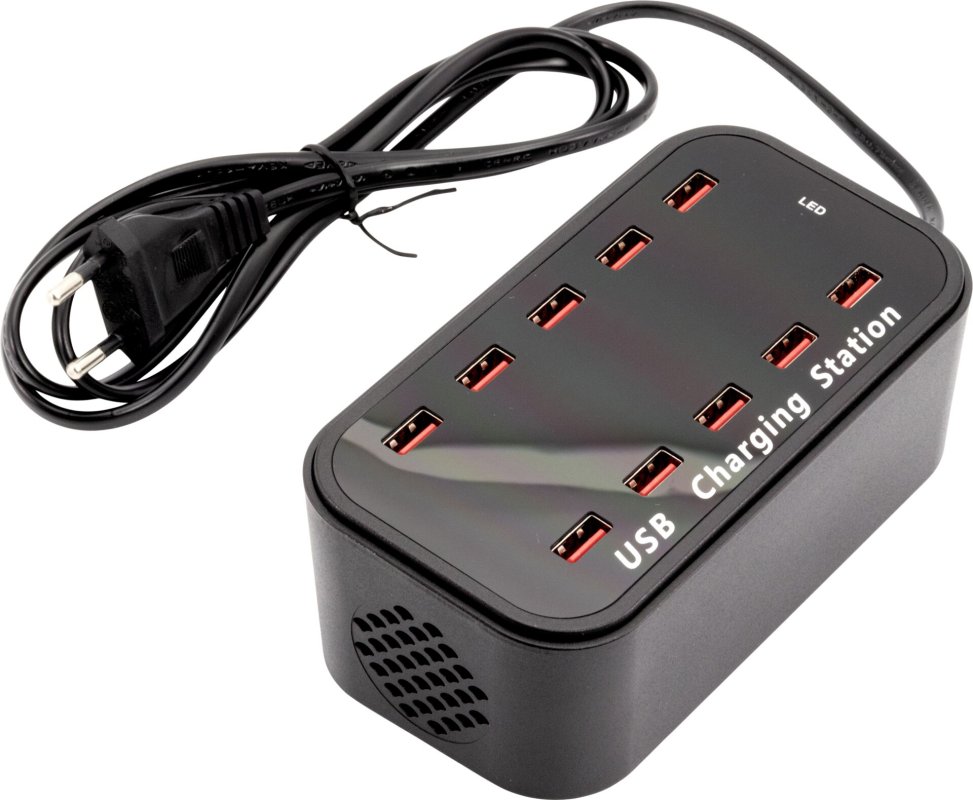 Ladestation USB für 10 LED Tischleuchten (1)