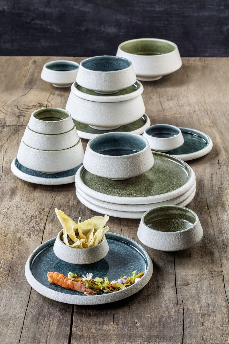 Porzellan Serie "Samoa" grün Schale Ø 13cm (5)