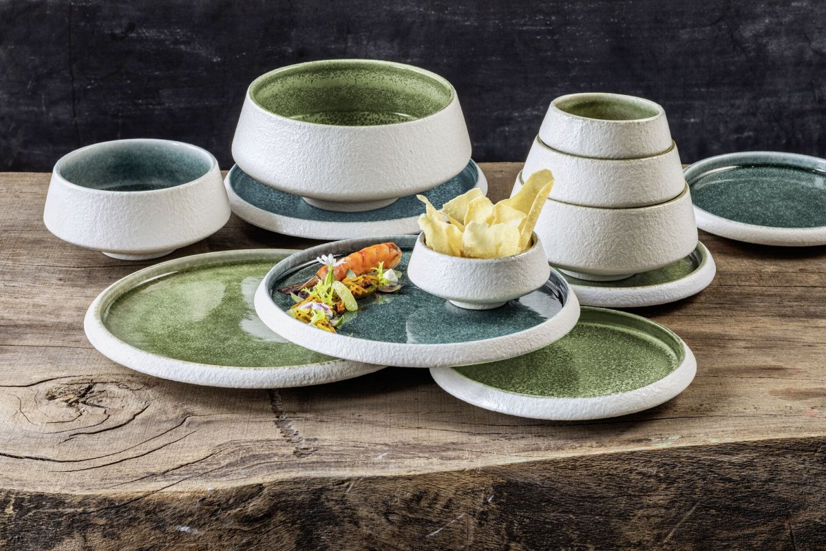 Porzellan Serie "Samoa" grün Schale Ø 13cm (4)