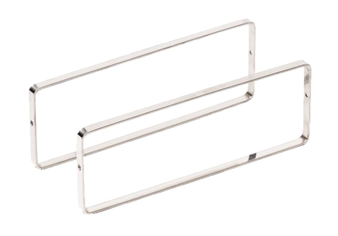 Buffet-Präsentation "OAK" Bügel 25x9cm Edelstahl 2er Pack (1)