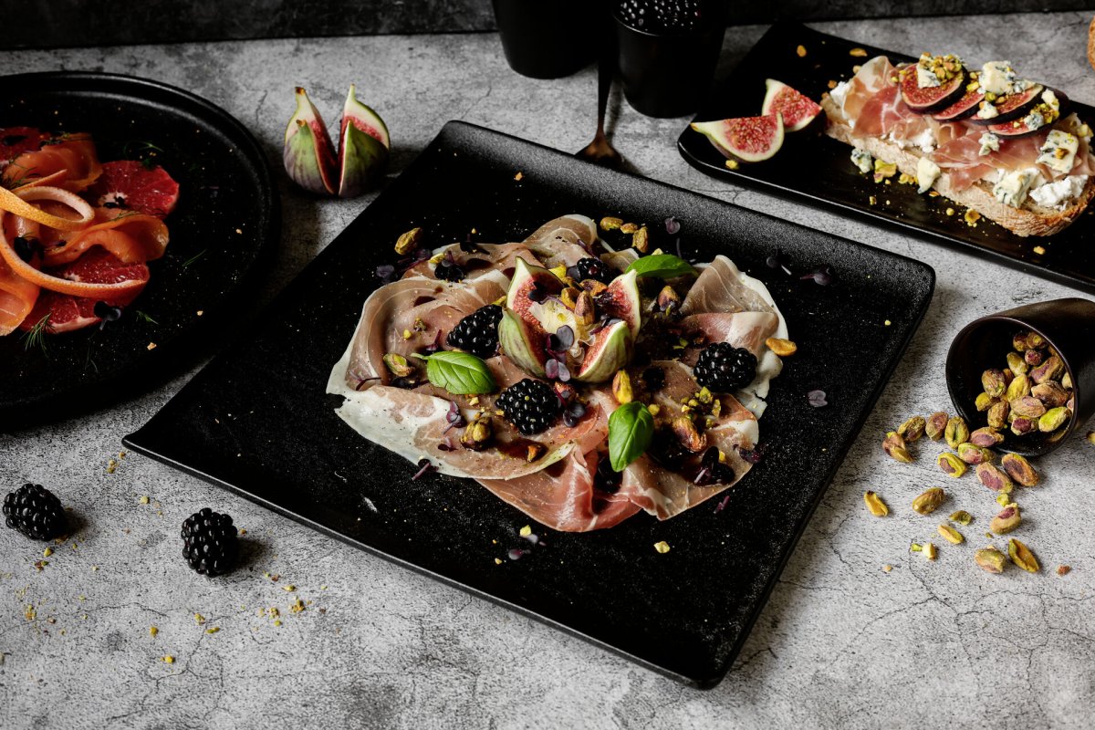 Porzellanserie "Schieferlook" Teller flach Ø 27cm (5)