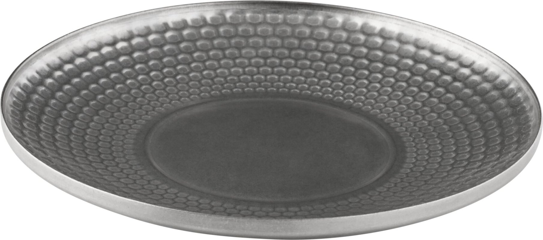 Edelstahlserie "Yoko" Teller flach, hammerschlag Ø 20cm (2)