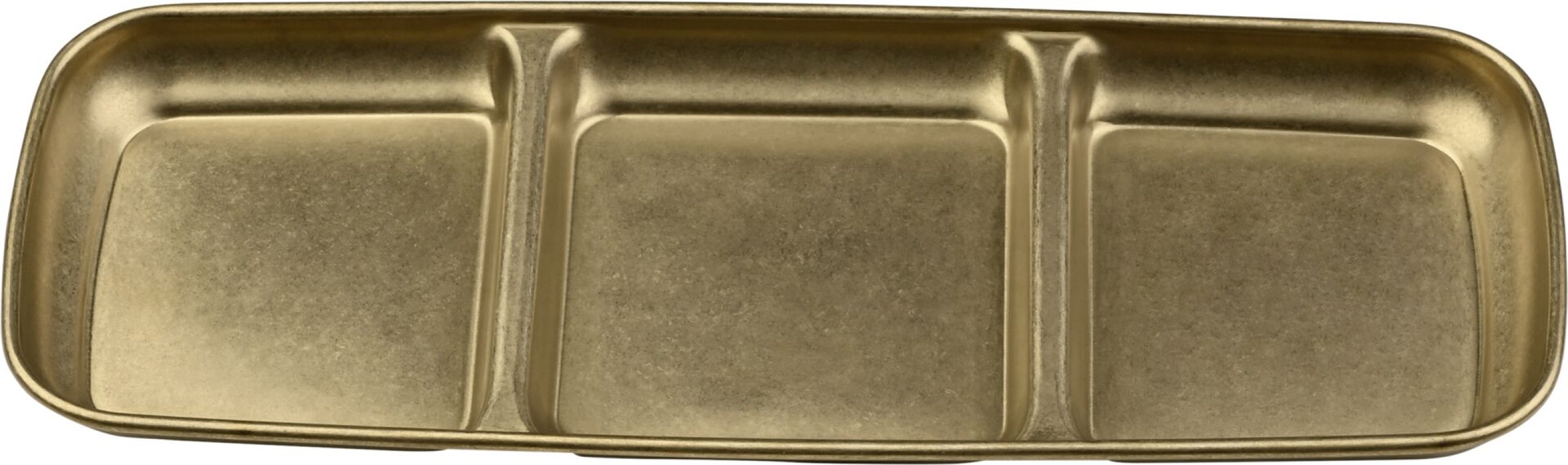 "Yoko" Schale 3 Felder, gold (1)