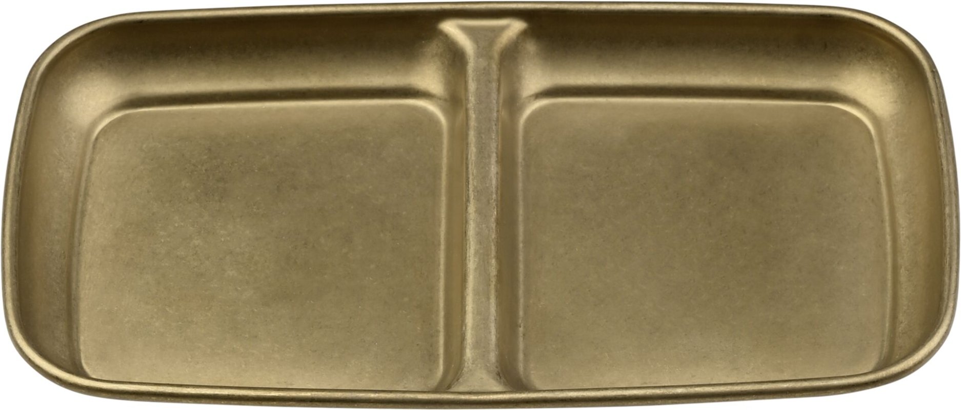 "Yoko" Schale 2 Felder, gold (1)