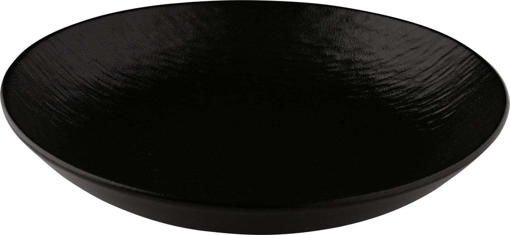 Porzellanserie "Lavanit" schwarz Teller tief (1)