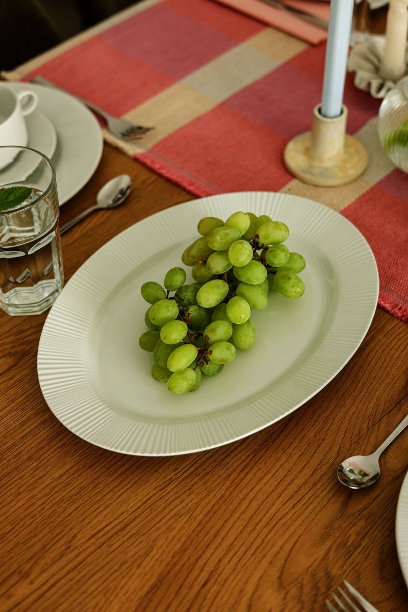 Porzellanserie "Verve" Platte oval 32x24,5cm (2)