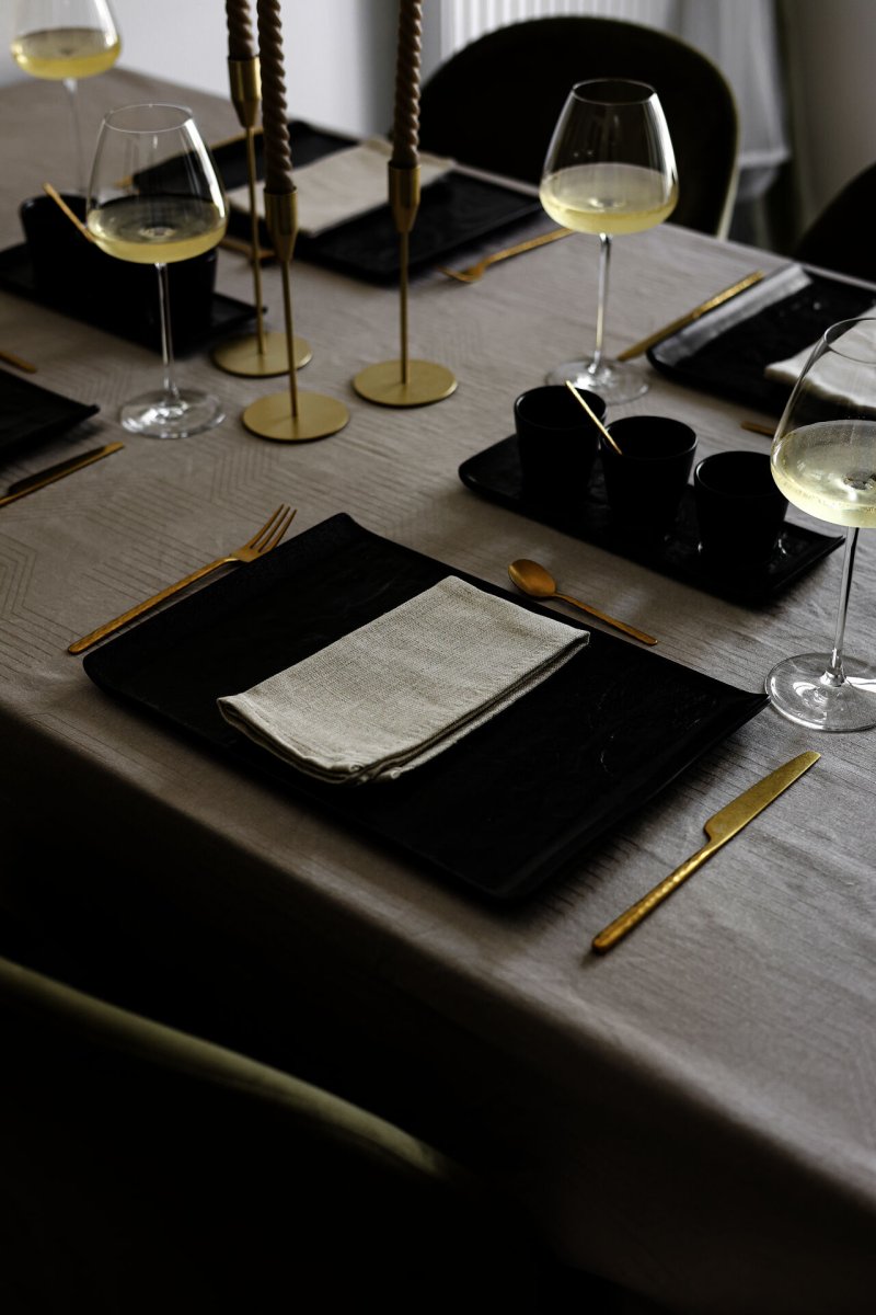 Porzellanserie "Schieferlook" Teller flach Ø 27cm (8)