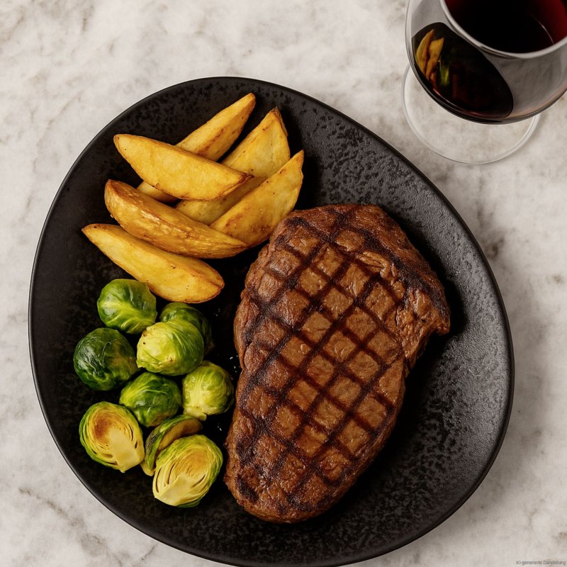 Porzellanserie „Ebony" Platte flach oval 36x21cm (6)